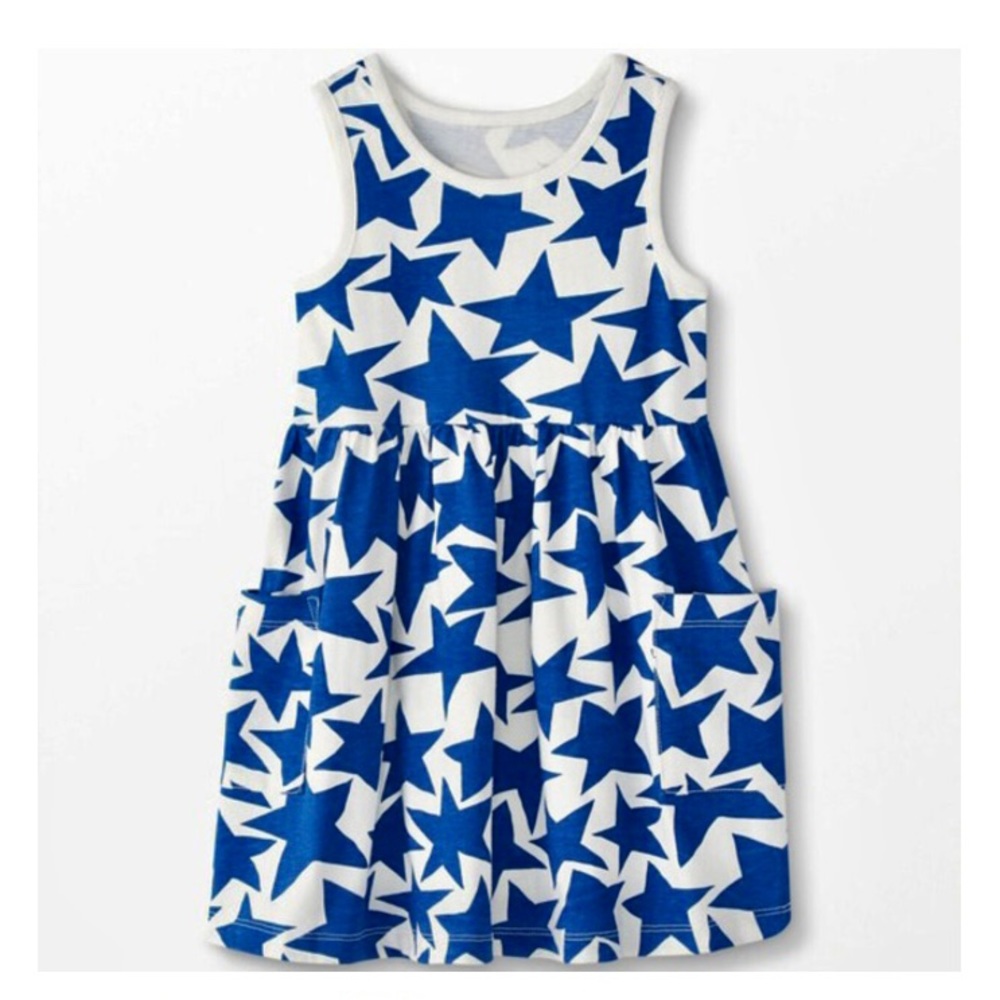 [Hanna Andersson] NWOT Summer '22 Star Print Pocket Dress 150 cm / US 12